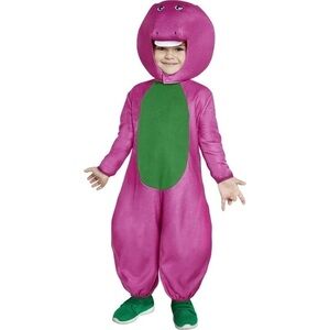 Barney Full Body Suit Costume Kids NEW Small 4-6 or 3T-4T Halloween Dinosaur